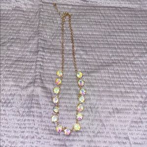 Charming Charlie rose gold iridescent necklace